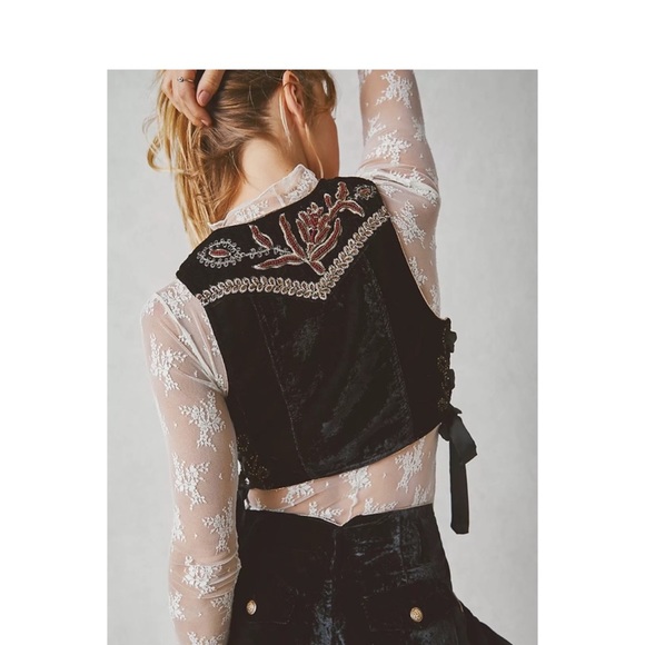 Free People Sign Of The Times Vest Suit Set - Picture 4 of 9